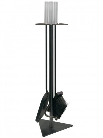 Kaminbesteck 3 tlg. schwarz 60cm